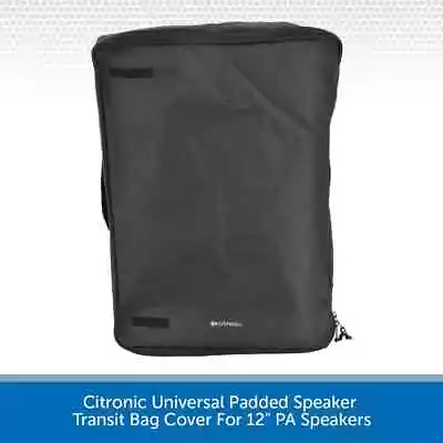 Protective Speaker Cover 12  PA Speaker Padded Transit Bag Universal Waterproof • £22.89