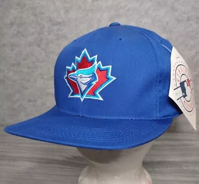 Vintage TORONTO BLUE JAYS SnapBack Hat Blue Genuine MLB Merchandise Outdoor Cap • $29.95