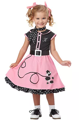 Brand New Grease 50's Poodle Skirt Dress Retro Cutie Toddler Costume • $21.56