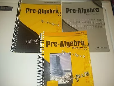 Abeka Pre-algebra Set 8th Grade • $14.99
