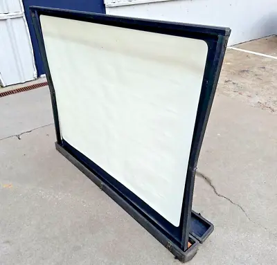 VTG 40's Da-Lite White Magic Portable Movie / Slide Projector Screen In Wood Box • $89.99