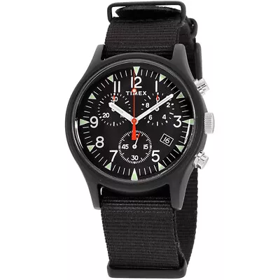 Timex MK1 Aluminum Chronograph 40mm Fabric Strap Watch TW2R67700 • $59