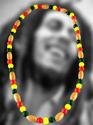 Rasta Roots Wood Beads One Love Bob Jamaica Reggae Africa Root Necklace • $14.75