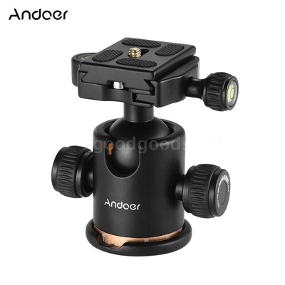 $31.09 • Buy DSLR Camera Tripod Monopod Ball Head All-metal Ballhead With Quick Release Plate