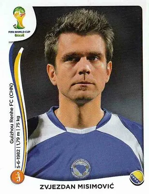 Panini Sticker Football World Cup 2014 No. 443 Zvjezdan Misimovic Bosnia I Herzegovina • $1.06