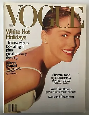 Sharon Stone - Vogue Magazine - December 1993 • $20