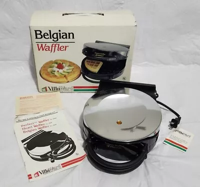 Vintage VillaWare Belgian Waffler Perfect Waffle Maker 3200 In Original Box  • $54.95