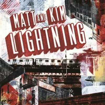 Matt And Kim CD Lightning With Montage Poster Front Autographed By Both Artists  • $9.95