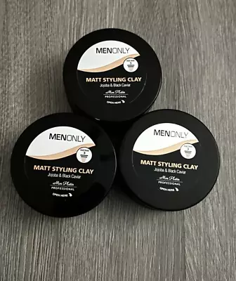 Mon Platin Styling Matt Clay Wax X 3 Jojoba & Black Caviar 85 Ml / 2.9 Fl.oz • $31