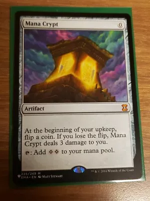 Mana Crypt The List Mystery Booster Convention Edition Gem MINT 225 Fresh Pull • $185