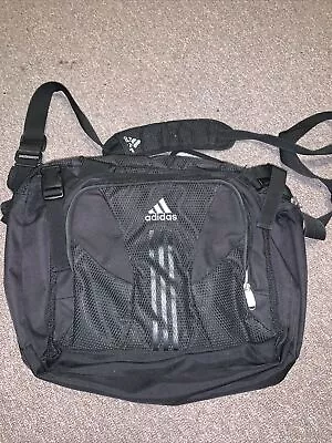 Adidas Stadium Messenger Bag Black One Size Coaching Tote/Laptop Shoulder Bag • $24.99