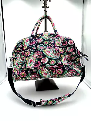 Vera Bradley Retired Petal Paisley Weekender Travel Shoulder Bag • $29.66