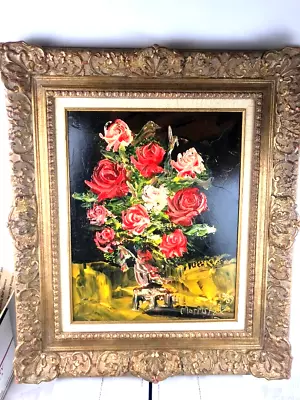 Morris Katz Signed Amazing Large Original Oil Painting Nice Frame 30  X 24 • $595