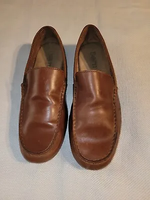 Mens Born Brown Soft Leather Driving Moc Shoes Sz 10.5M • $19