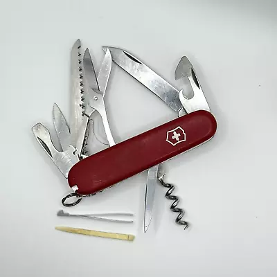 Victorinox Huntsman Swiss Army Pocket Knife (1.3713) - Red - 91mm • $21.45