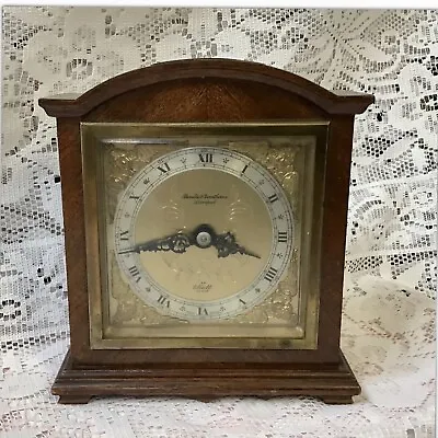 Vintage 1960s F. W. Elliott Oak Mantel Clock By Boodle & Dunthorne Liverpool • $205.35