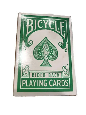 Bicycle Miniature Rider Back 404 Green Playing Cards Complete • $9.99