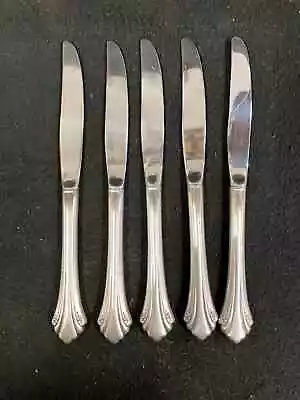 Vintage Oneida Community Enchantment Silverplate Flatwarelot Of 5 Dinner Knives • $14.99