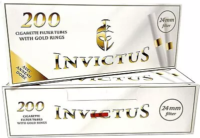 £9.99 • Buy Invictus WHITE Premium EMPTY Cigarette Filter Tubes  Tubes - 2 & 5 Packs Bundle