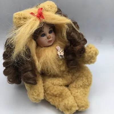 Marie Osmond Wizard Of OZ Baby Cowardly Lion Tiny Tot Porcelain Doll • $29.99