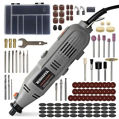 Terratek Rotary Multi Tool 135W Variable Speed & Accessory Set Dremel Compatible • £22.99