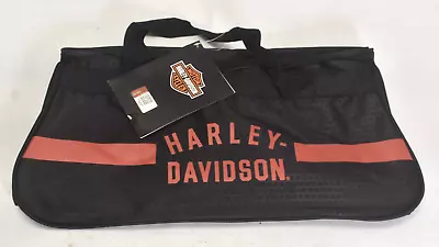 Harley-Davidson Rust Orange #1 Logo Sport Duffel Bag W/ Shoulder Strap Black OEM • $35.97
