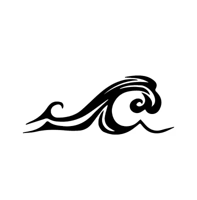 Ocean Wave Decal Car Wall Laptop Vinyl Sticker Phone  • $5.50