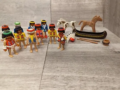 Playmobil Native American Figures 1974 And Accessories (E10) • £23.95
