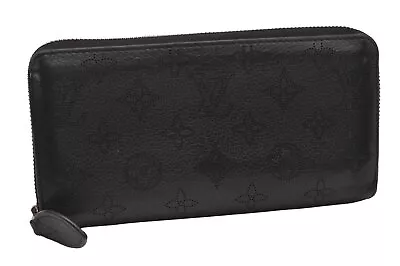 Authentic Louis Vuitton Mahina Zippy Wallet Long Purse Black M61867 LV 3359I • $0.99