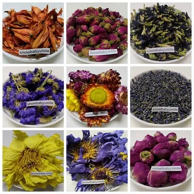 $11.98 • Buy Dried Flowers Herbal Leaves Herbs Organic For Multipurpose Bath Bomb Soap Resin