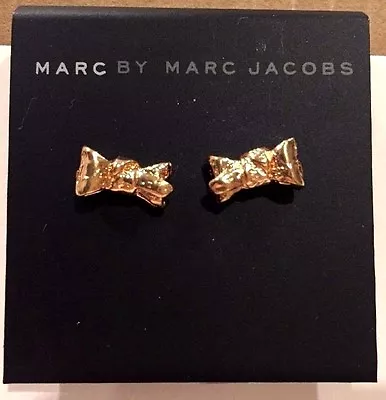 $42 NWT Marc By Marc Jacobs Rose Gold Bow Stud Earrings • $22