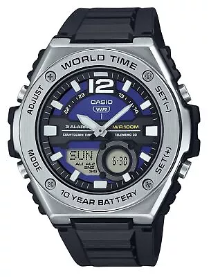 Casio Standard Blue Dial Casual Quartz 100M Men's Watch MWQ-100-2AV • $107.29