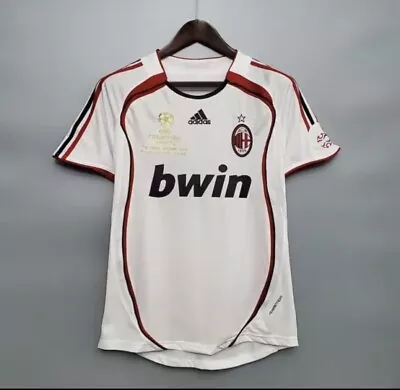 AC Milan UEFA CL Final 2007 Shirt White Retro Jersey- Medium *No Name* • $65
