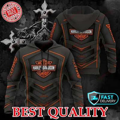 SALE!!_ Hoodie Harley-Davidson Orange Logo Limited Edition Best Price S-5XL • $42.90