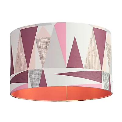 £22.99 • Buy Litecraft Light Shade 40cm Geometric Easy Fit Lampshade - Mauve Clearance       