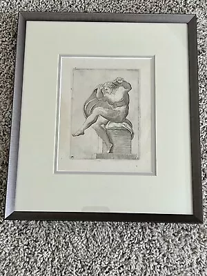 Michelangelo Buonarroti Original Engraving Studies Sistine Chapel 1540-1550 COA • $5000