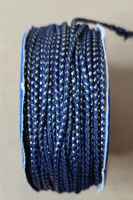 Cord Piping Sari Blouse String Tassel Thin Braid Latkan Yard 1.2mm NAVY  • £1.55