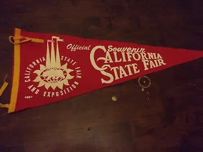 California State Fair Used Wall Pennant Sign Abby Defects Vintage • $7.51