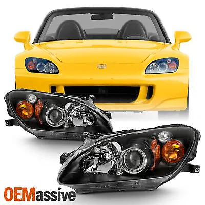 Fits 2000-2003 Honda S2000 Amber Projector HID Xenon Headlights Replacement Pair • $205.99