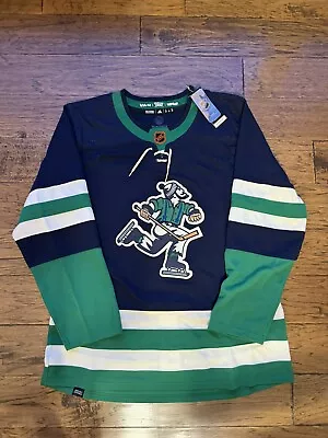 Vancouver Canucks Blank Reverse Retro 2.0 Adidas Jersey Size 52 BNWT • $128.03