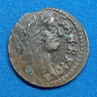 Poland Lithuania Solidus Szelag 166? Copper Coin.  №129 • $8