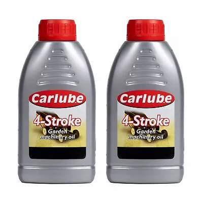 Carlube 4 Stroke Garden Machinery Oil 500mL X2 Treatment 1 Litre Gardening • £15.99