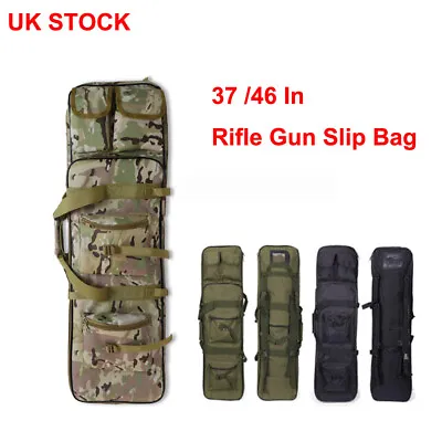 37/46in Tactical Air Rifle Gun Slip Bag Hunting Shooting Padded Carry Case UK • £21.99