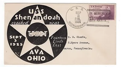 Uss Shenandoah Airship Memorial Crash Cover 1935 Uss Monaghan  • $9.99