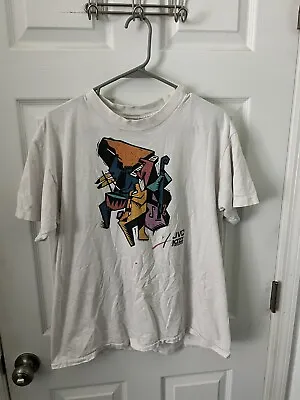 Vintage 90s JVC Jazz Festival T-shirt Large Music Concert Band Tee New York Flaw • $20.99