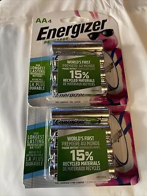 Energizer Recharge Power Plus AA 2300 MAh 8 Rechargable Batteries Total • $16.50