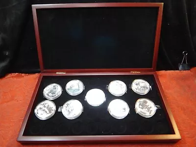 Complete Set Of 9 Tuvalu Marvel 1 Ounce .999 Silver Coins Includes Spiderman • $700