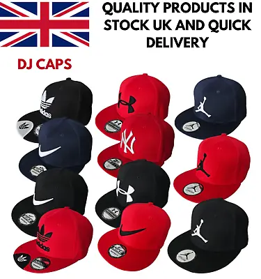 Unisex Mens Womens Baseball Cap Adjustable All Brands Snapback Sport Hip-Hop • £10.90