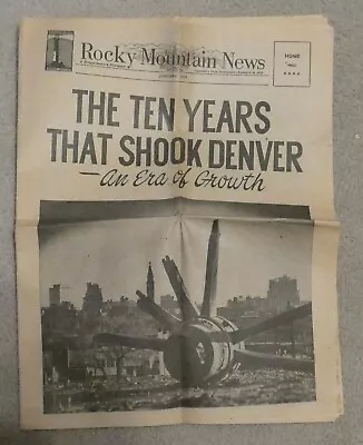 Rocky Mountain News Newspaper - January 1955 - VINTAGE • $15