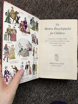 The Modern Encyclopaedia For Children. Odhams Press. Illustrated Colour Vintage • £13